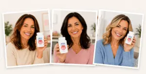 Healthy woman using Prime Biome wellness formula
